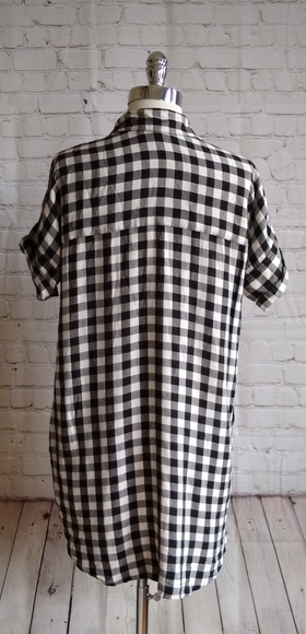Madewell buffalo plaid Courier shirt dress XS - Picture 5 of 8